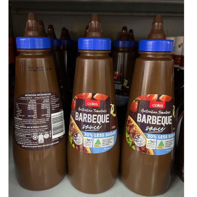 Coles Barbecue Sauce / Tomato Sauce 500 ML Shopee Philippines