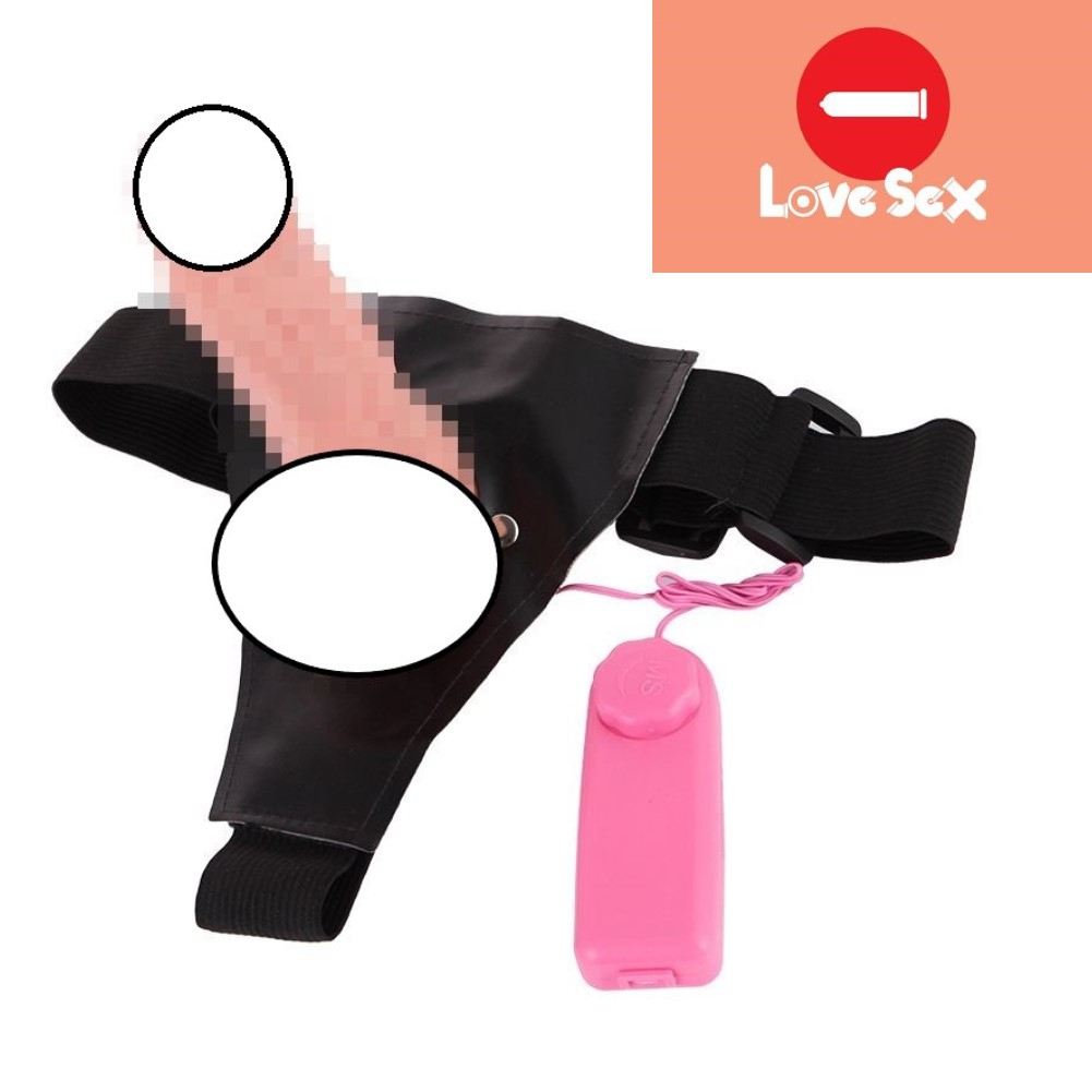 Multispeed Vibrating Hollow Strap On Penis Dildo Sex Toys Shopee Philippines