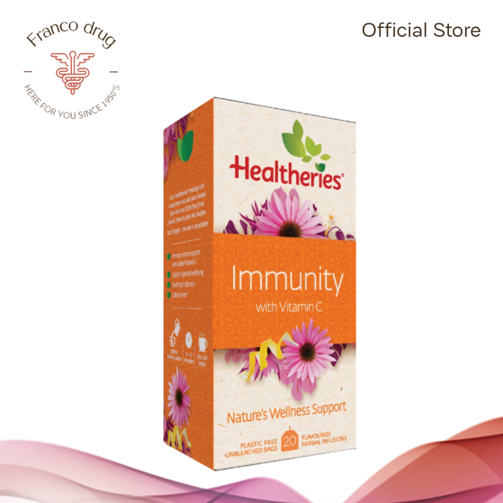 HEALTHERIES HERBAL TEA IMMUNITY WITH VITAMIN C 20'S Expiry Date