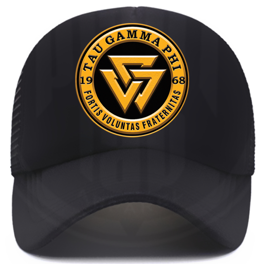 TAU GAMMA PHI TRISKELION FRATERNITY Mesh Cap Net Cap Trucker Hat ...