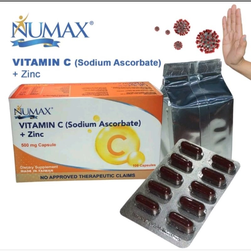 VITAMINC (Sodium Ascorbate) + Zinc NUMAX Shopee Philippines