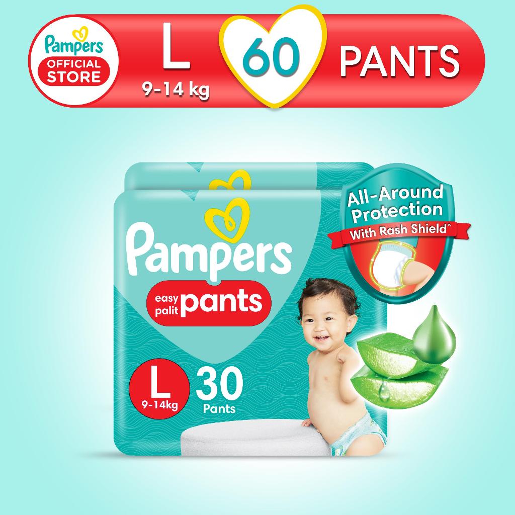 Pampers Baby Dry Pants Diapers Large 30s x 2 packs (60 pcs)