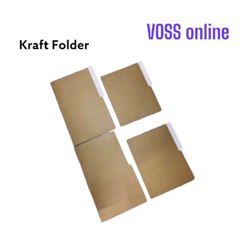 Kraft folder white inside short / A4 / long 10pcs | Shopee Philippines