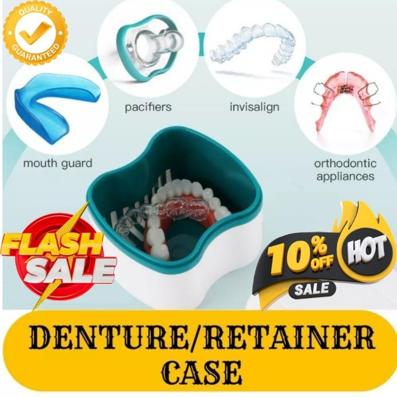 4in1 Denture/Retainer Case with Hanging Net Actual photo Shopee Philippines
