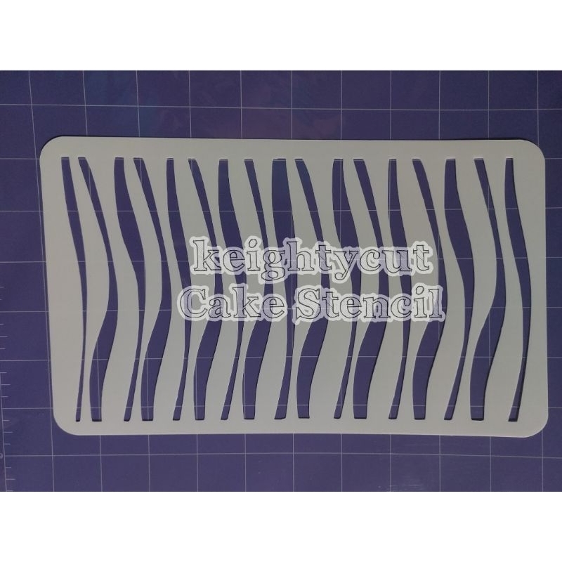 Wavy Ribbon Cake Stencil 