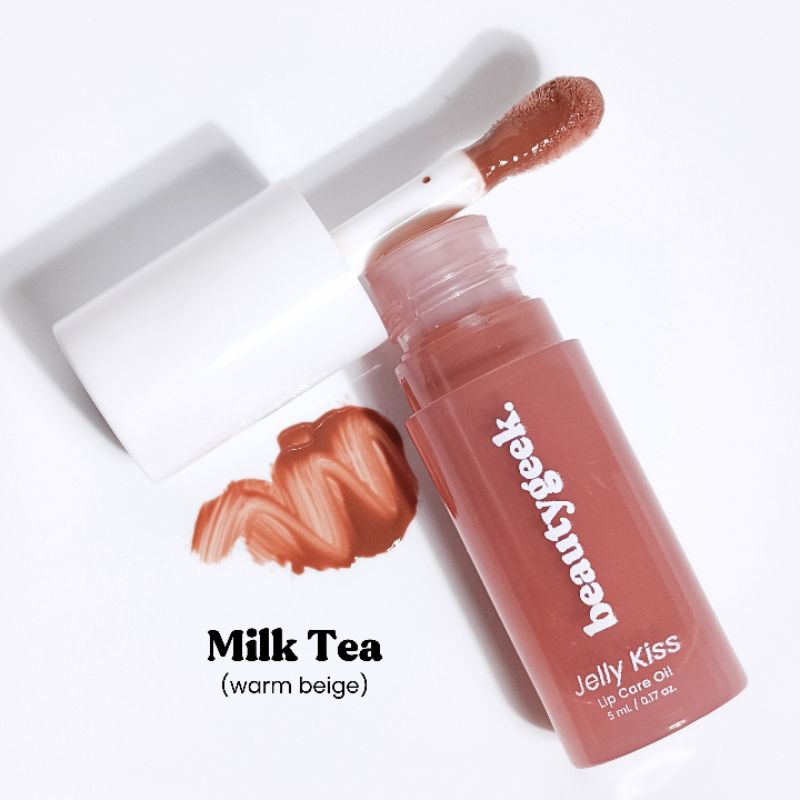 Jelly Kiss Lip Care Oil Milk Tea (lip treatment for dry chapped lips