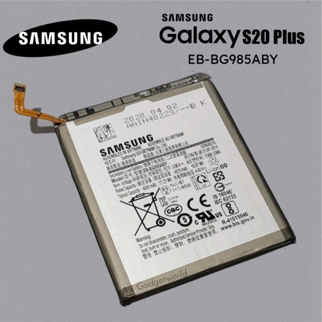 Original Samsung Battery EB-BG985ABY for Galaxy S20+ / S20 Plus ...