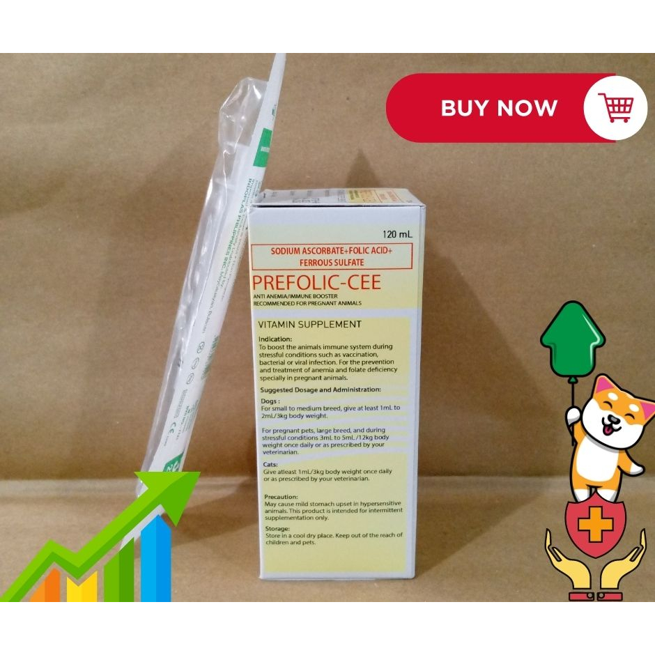 PREFOLIC-CEE (Sodium Ascorbate + Folic Acid + Ferrous Sulfate) 120ml ...