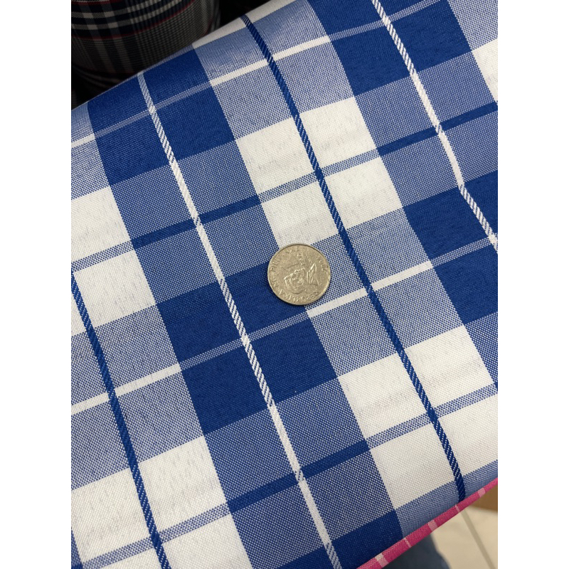 Checkered Oxford Woven Fabric 60" Width for School Uniform by YARD SET