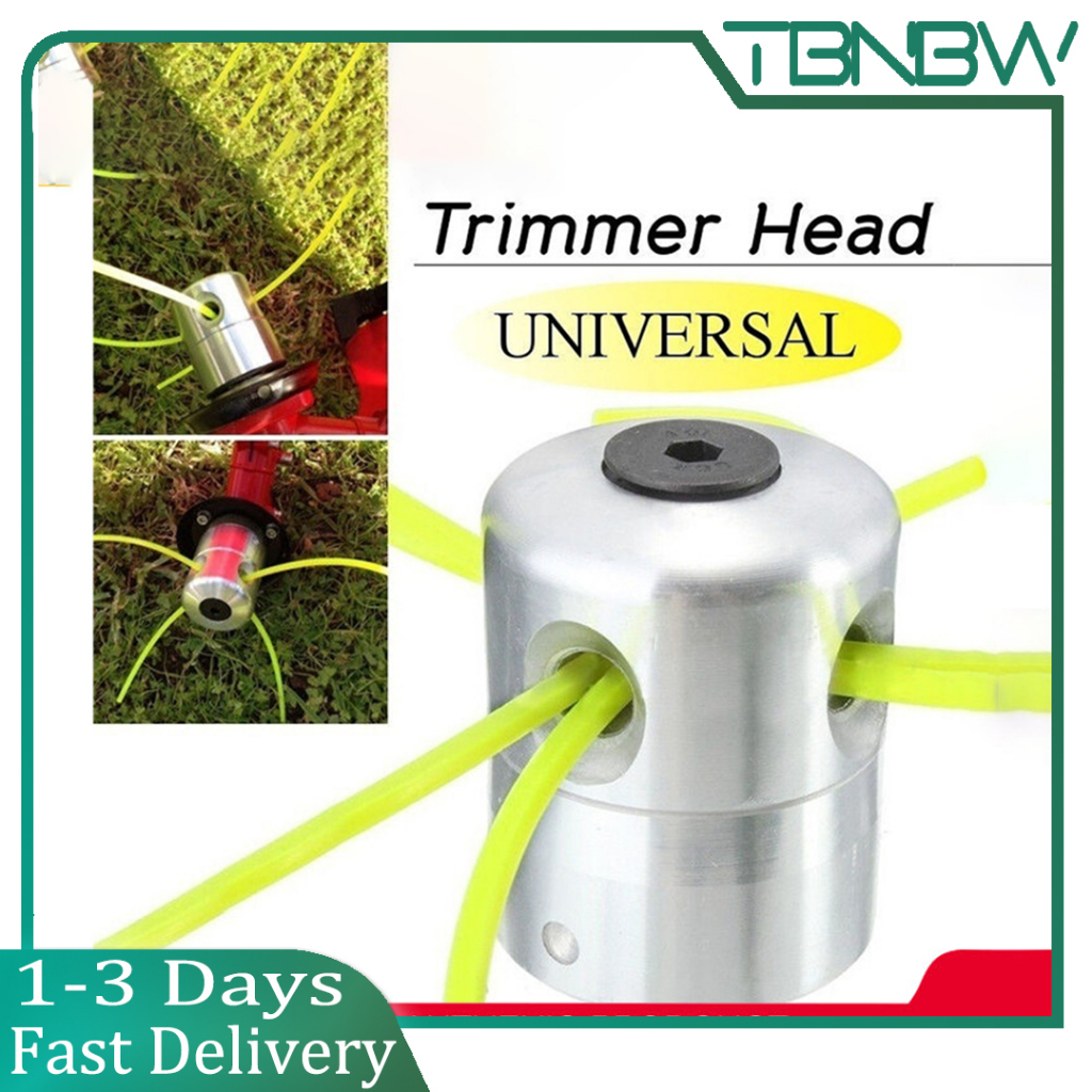 Aluminum Grass Trimmer Head With 4 Lines Brush Cutter Head | Shopee ...