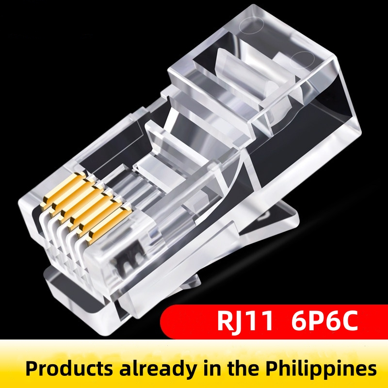 1PC 6P6C extended crystal head six-core extended crystal head RJ11 ...