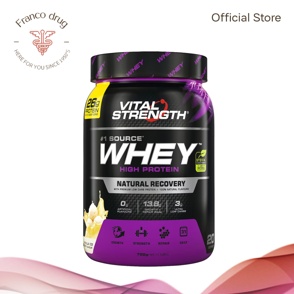Vital Strength Whey High Protein Vanilla Ice Cream 20's (720g