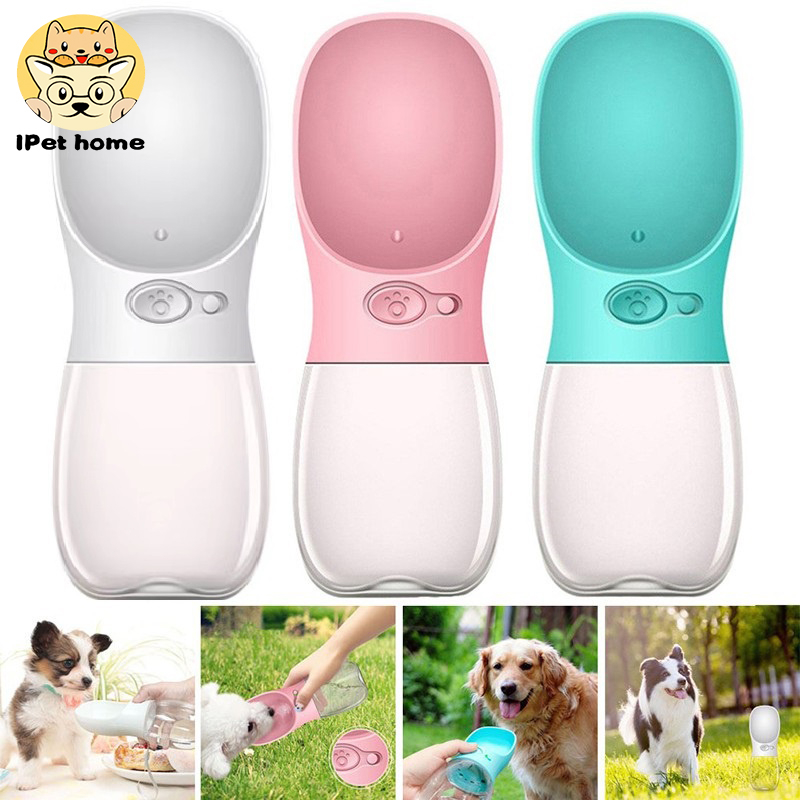 350/550ML Dog Outdoor Water Bottle Dog Water Feeder Portable Travel Pet Water Bottle Shopee