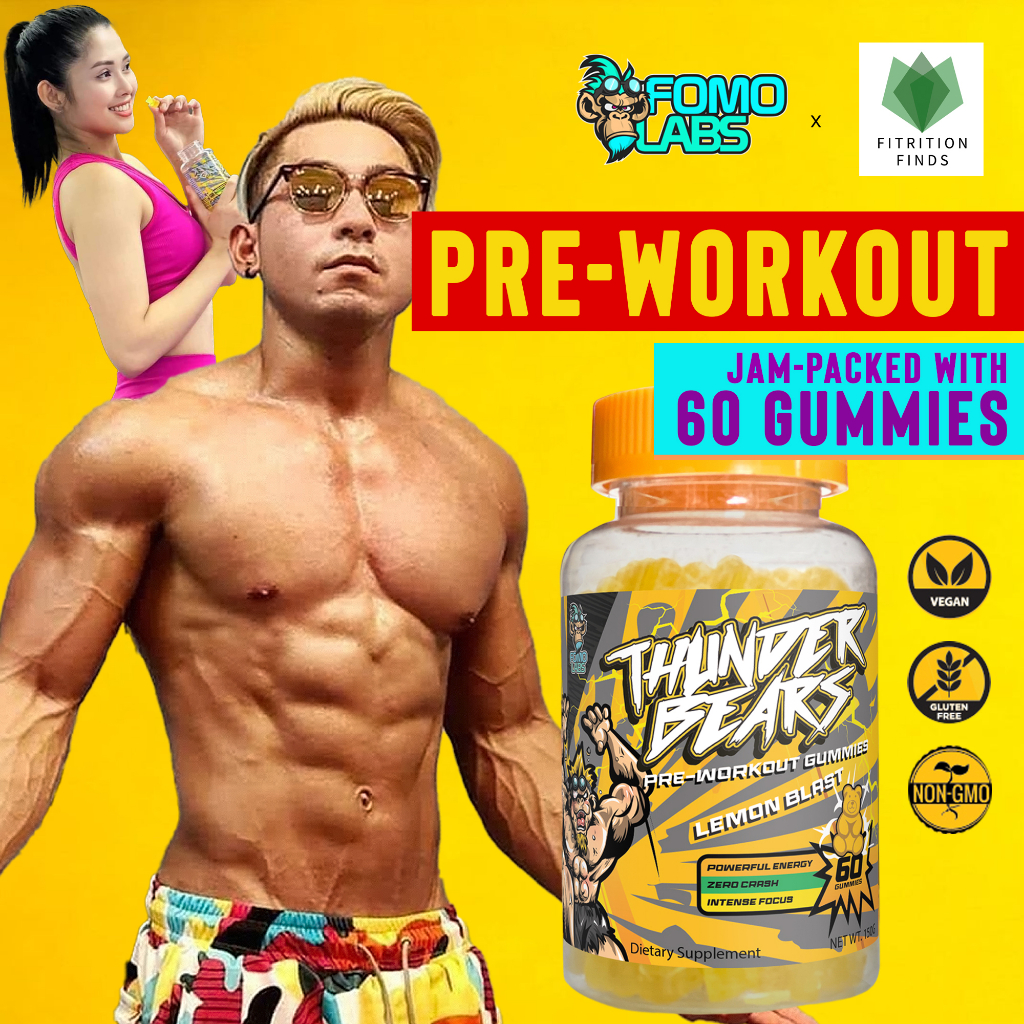 PreWorkout Gummies by FOMO Labs (60 gummies) Shopee Philippines