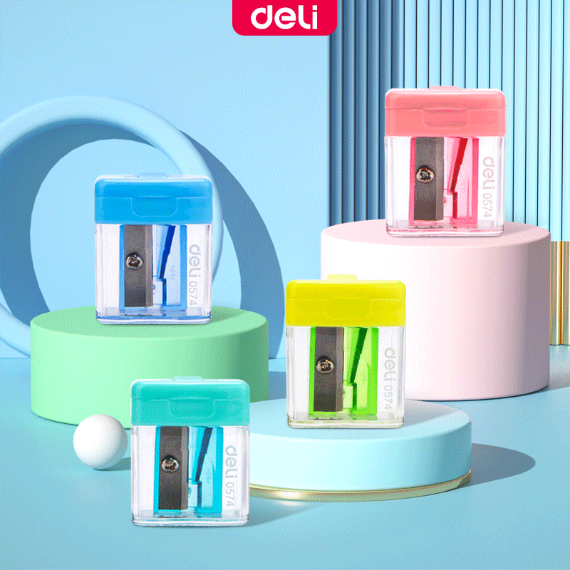 Deli Pencil Sharpener For Kids Mini Sharpener Student Stationery School