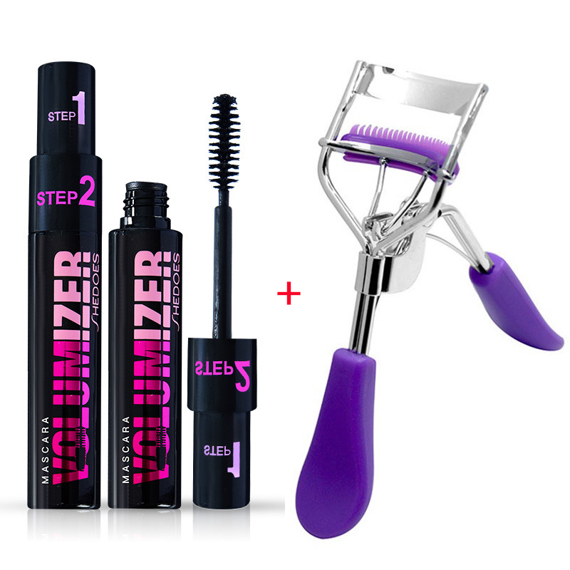 2 In 1 Waterproof Long Lasting Volumizer Mascara Black Mascara Length