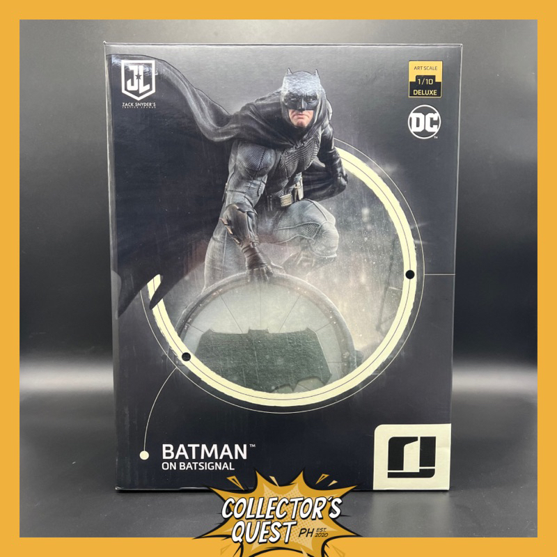 Figurine Batman On Batsignal - Zack Snyder's Justice League - Deluxe Art  Scale 1/10