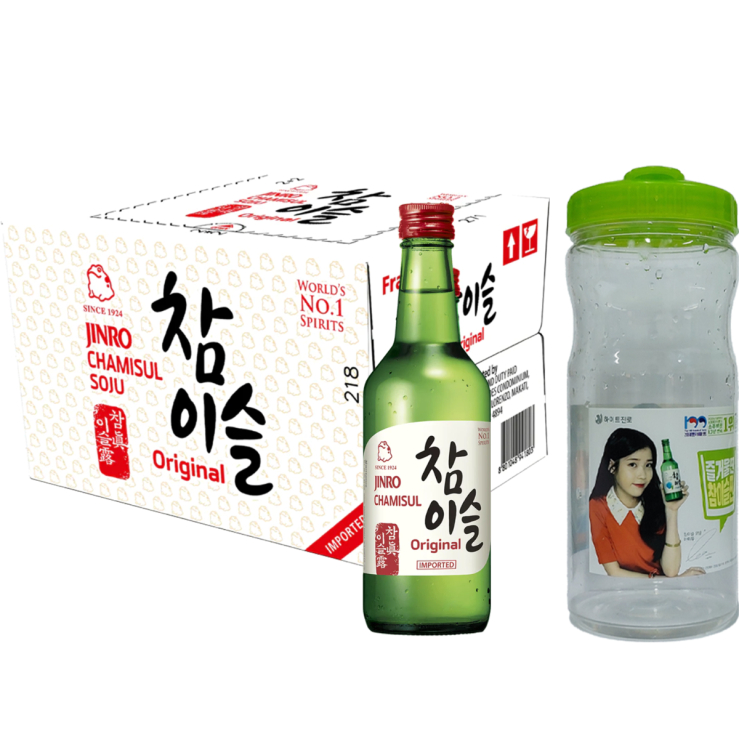 Jinro Chamisul Original Soju 360ml X20 (Case) W/ FREE Jinro Tumbler ...