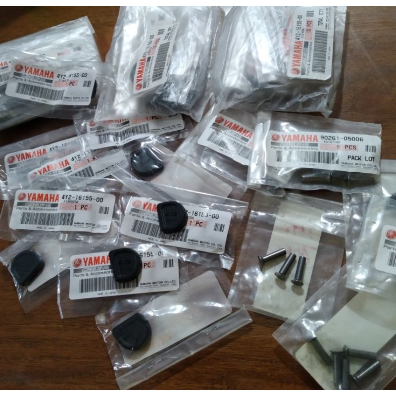 YAMAHA RXT 135 CLUTCH HOUSING DAMPER (6pcs) & REVIT (3pcs) SET GENUINE