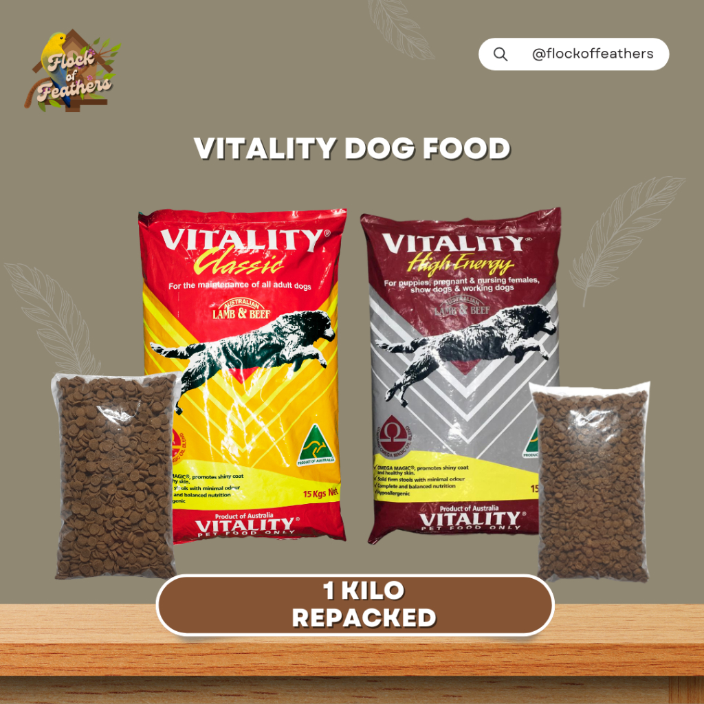 VITALITY DOG FOOD 1 KILO PUPPY & ADULT (REPACKED) Shopee Philippines
