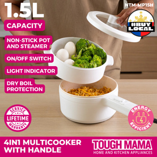 1.5L Multi-Cook Pot with Steamer - Tough Mama Appliances