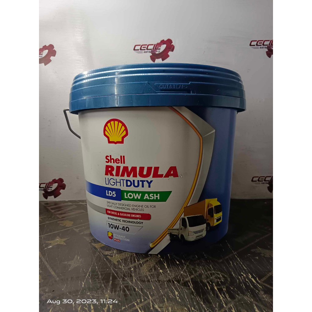 Shell Rimula Light Duty LD5 Synthetic SAE 10W-40 for Gasoline and ...