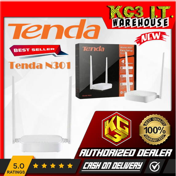Tenda Wireless WiFi Router - Tenda F3 300Mbps (White, English Version ...