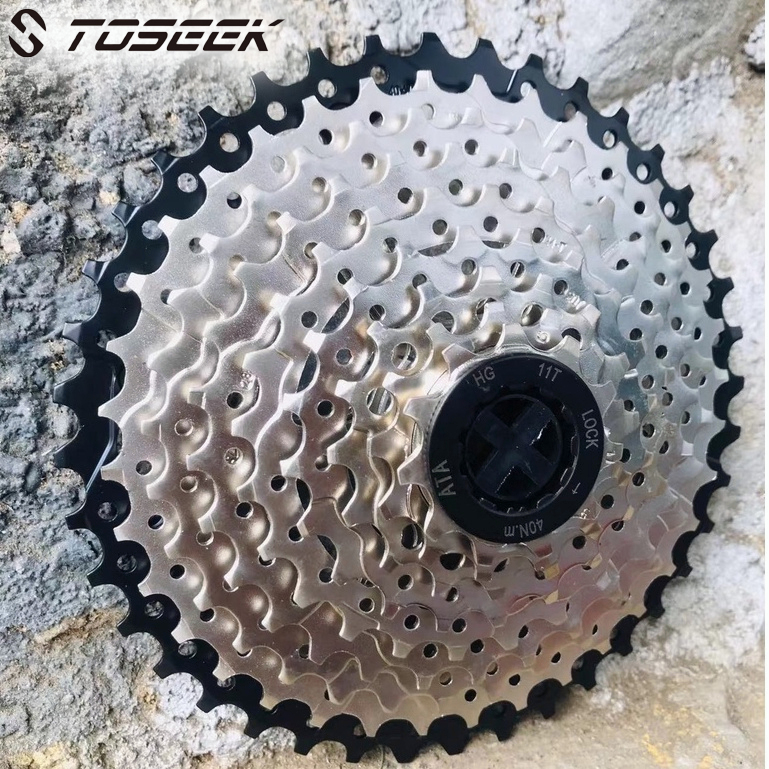 TOSEEK ATA Bicycle Cassette Cogs 8/9/10 Speed Bike Freewheel Crankset