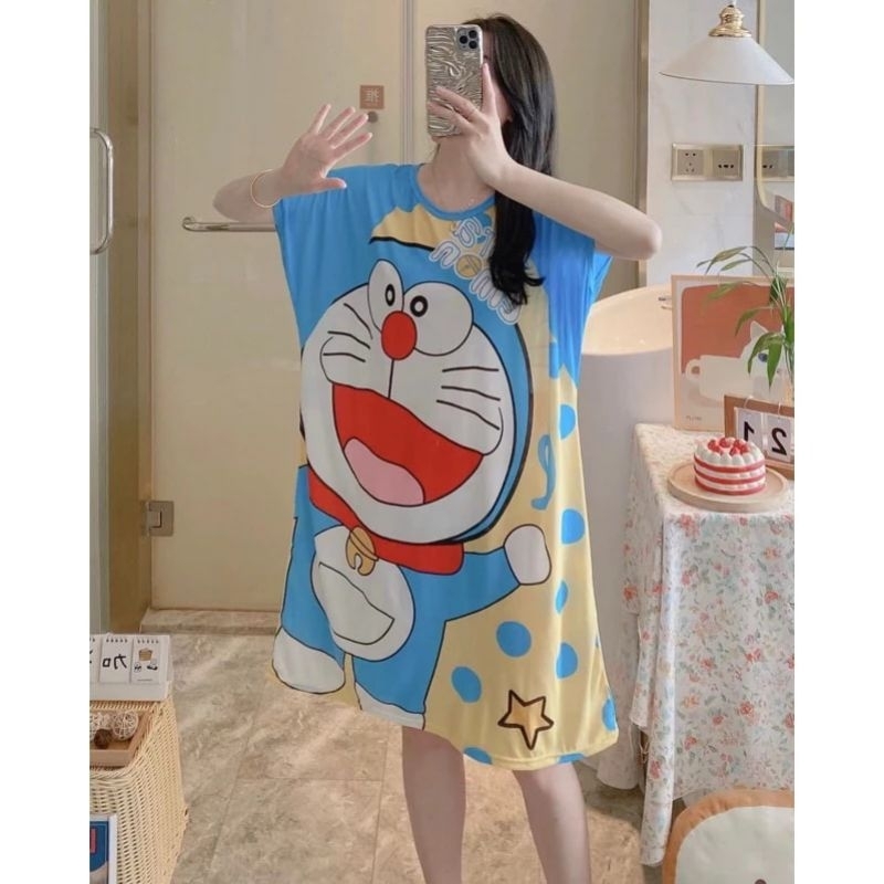 Doraemon Daster Night Dress Pantulog For Adult Women Ladies Spongebob Dor Chnel Gucc Tweety 