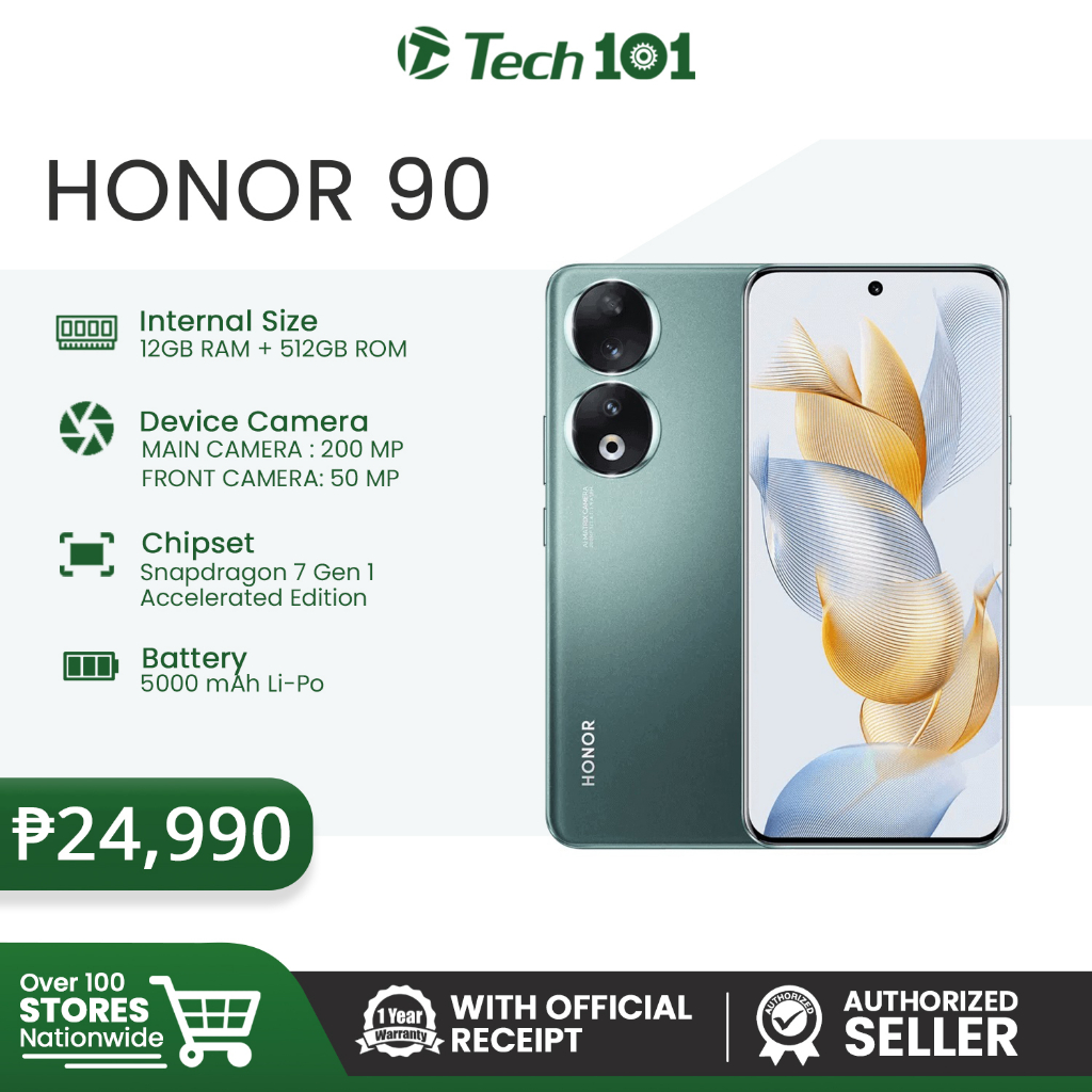 Honor 90 5G dual sim 12GB RAM 512GB negro, Smartphones