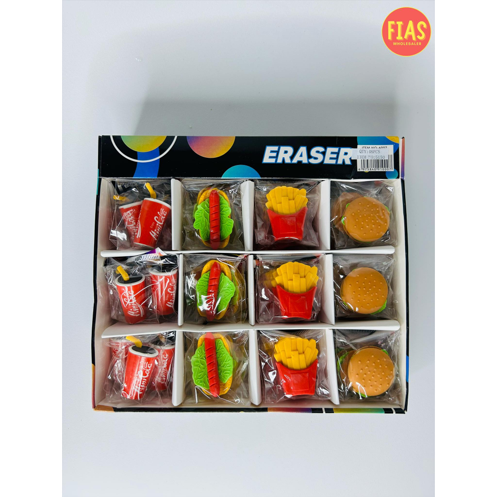 48 Pieces Eraser Bundle Meals | Shopee Philippines