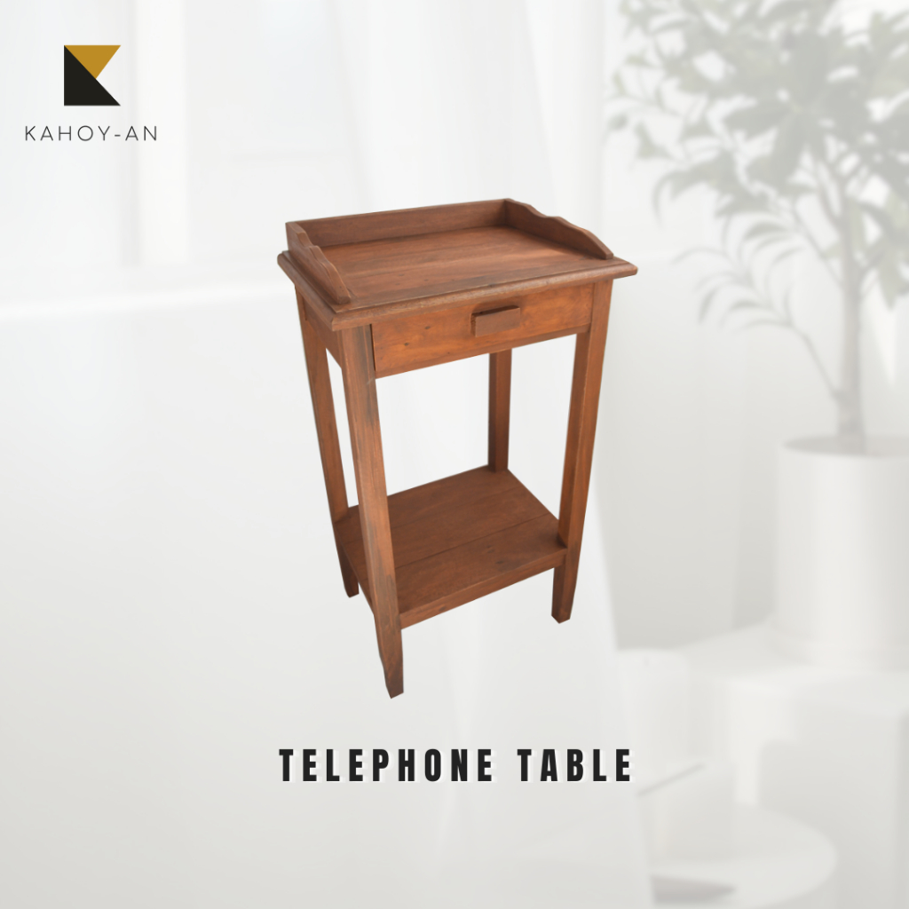 TELEPHONE TABLE, With 1 Drawer, Wooden, Side Table, Reclaimed Wood ...