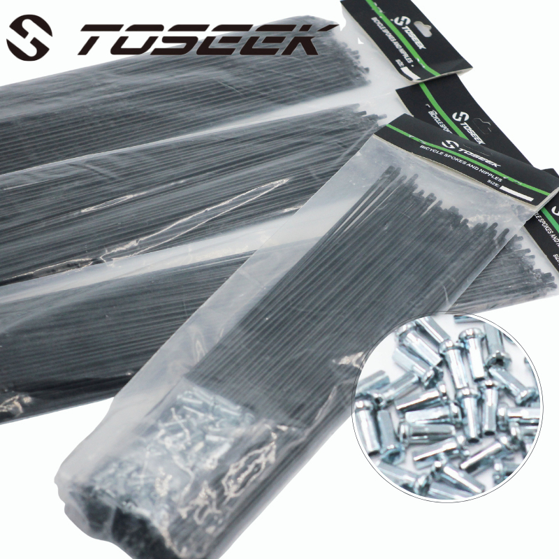 TOSEEK MTB Road Bike Spokes and Nipples 26/27.5/29er 72 Pcs MTB Wheel