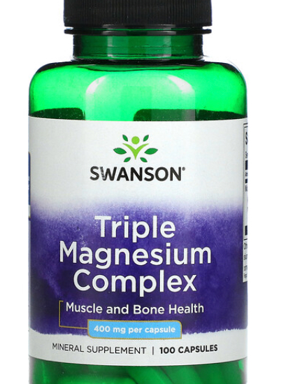 Swanson Triple Magnesium Complex 400 Mg 100 Capsules Shopee