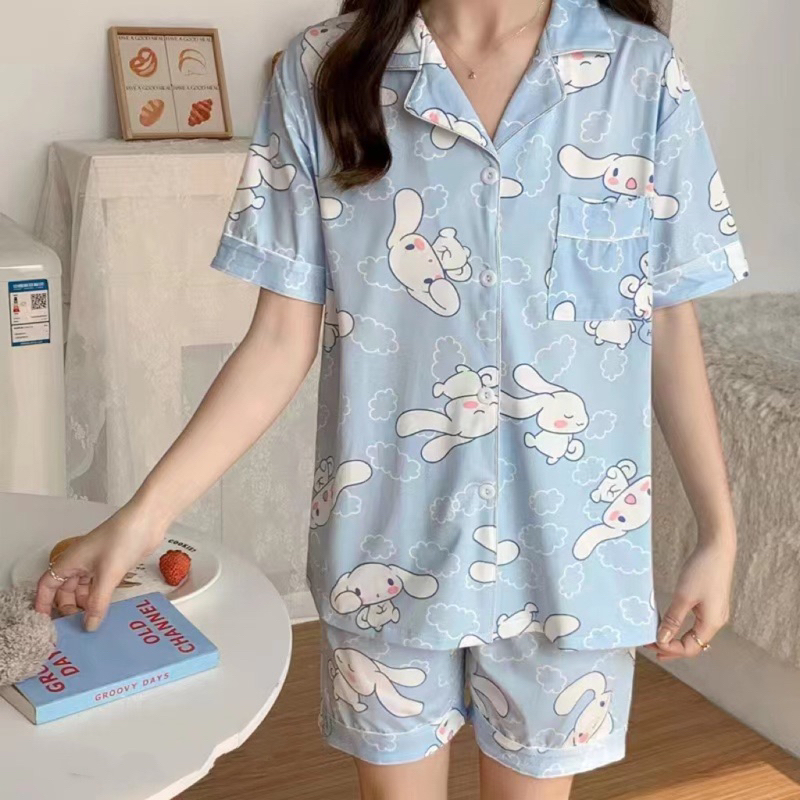 #CAND Women’s Polyester Cotton Shorts Terno Sleepwear Pajama | Shopee ...