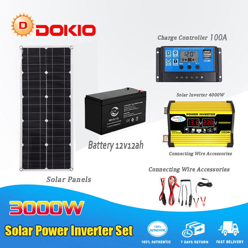 4000W Home Solar Generator With Solar Panels Battery Solar Inverter ...