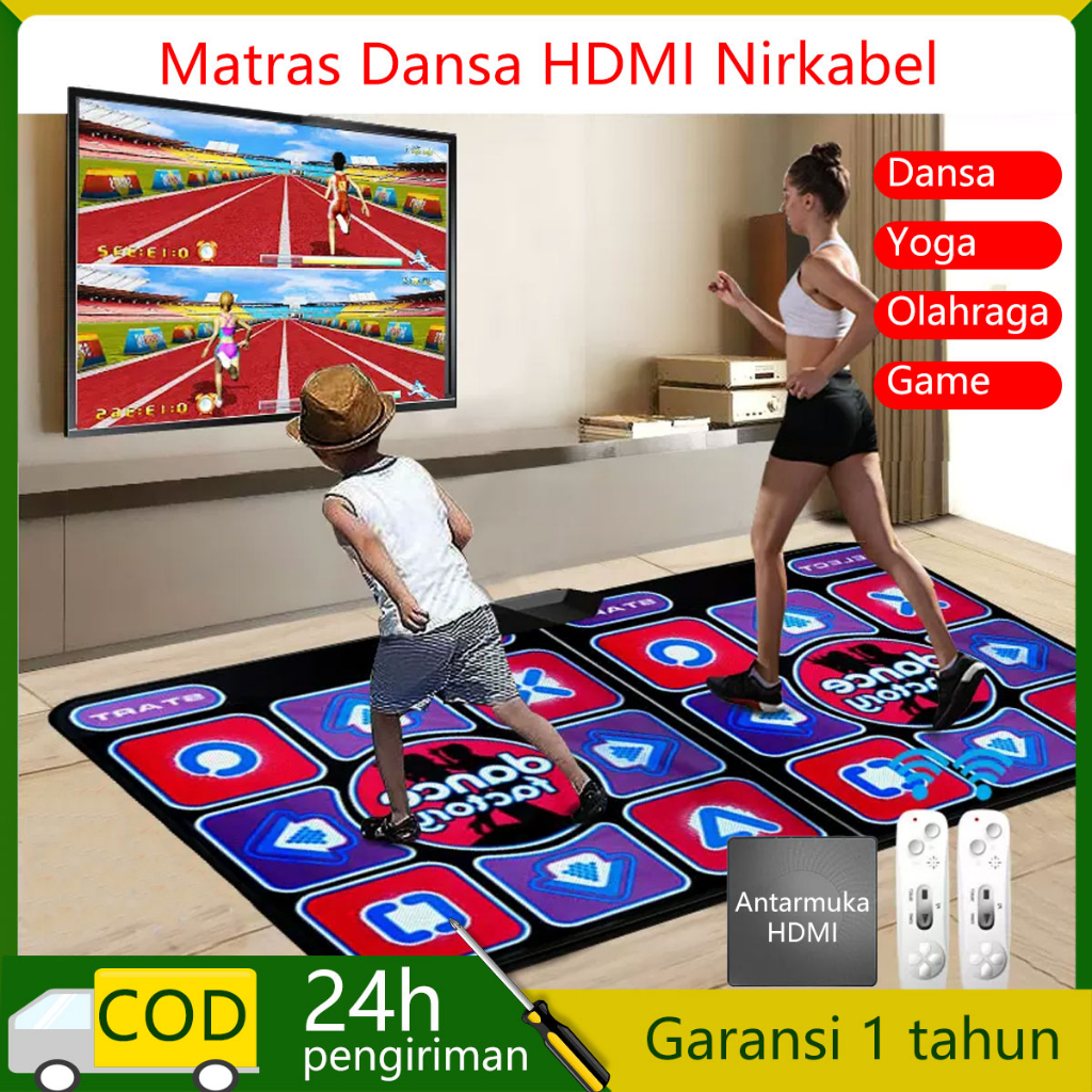 HDMI Dancing Pad for 2 people Dancing Mat Wireless TV with 2 Game Controller Dancing Pads Sense
