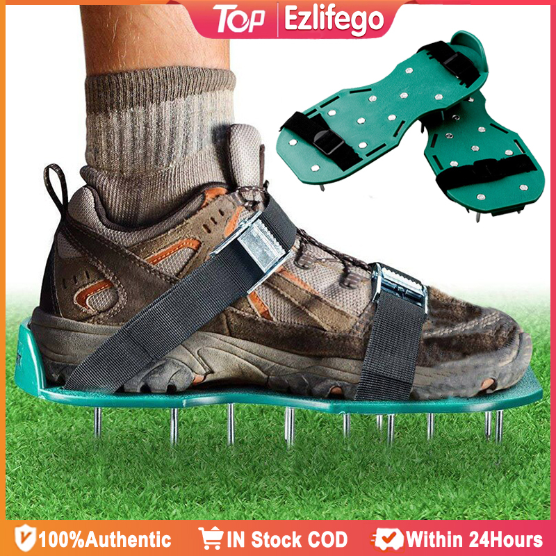 Gardening Lawn Aerator Shoes Heavy Duty Spike Aerating Sandals Lawn