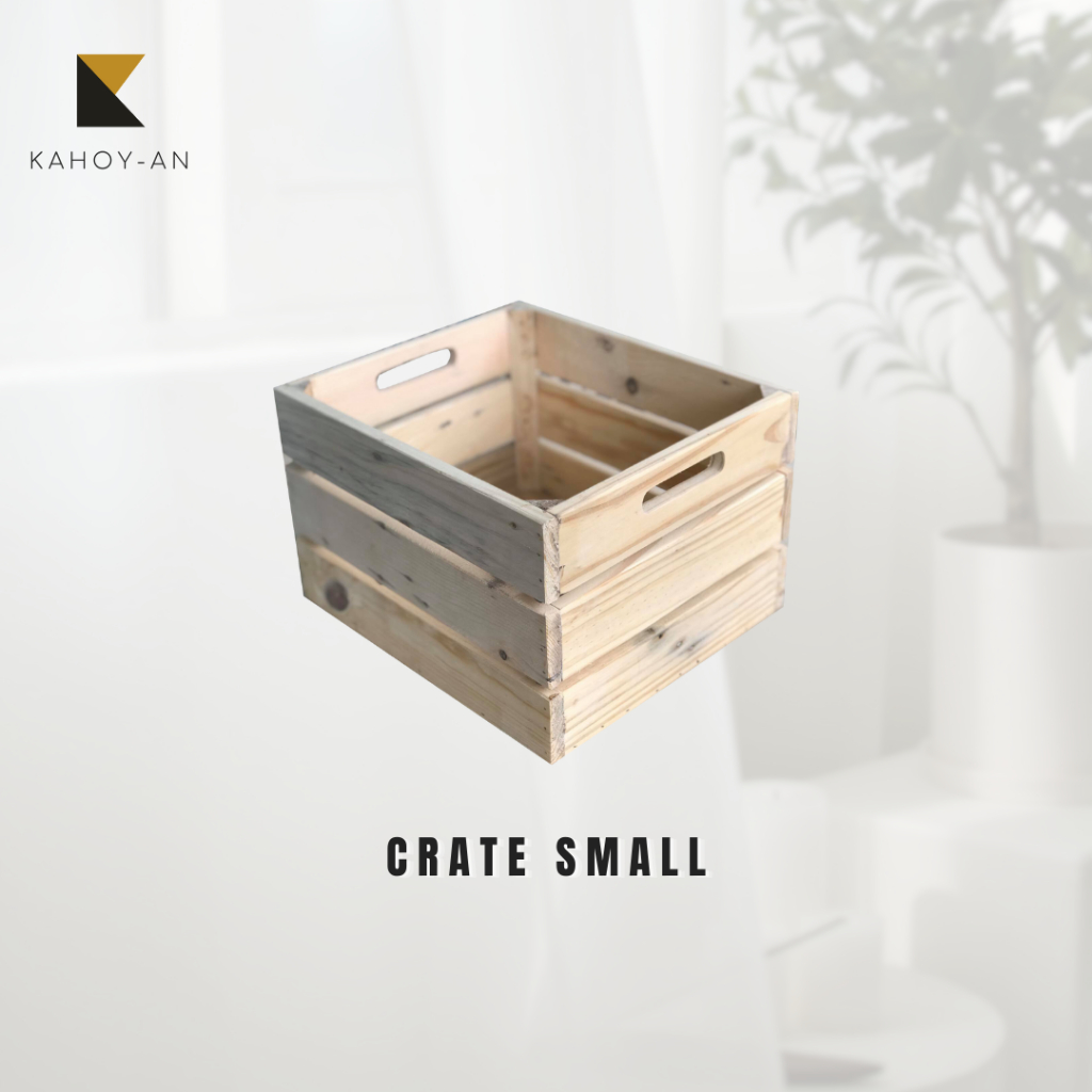 CRATE SMALL, Wooden Crate, Organizer Small, Reclaimed Wood, Assembled