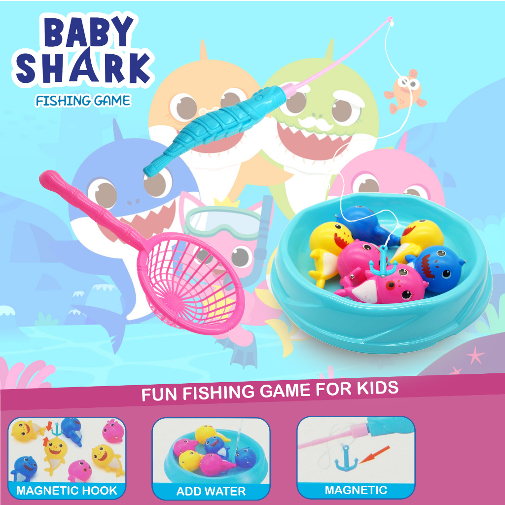 JL29148Baby Shark Baby Shark! Fishing Game Floating Fish Toys