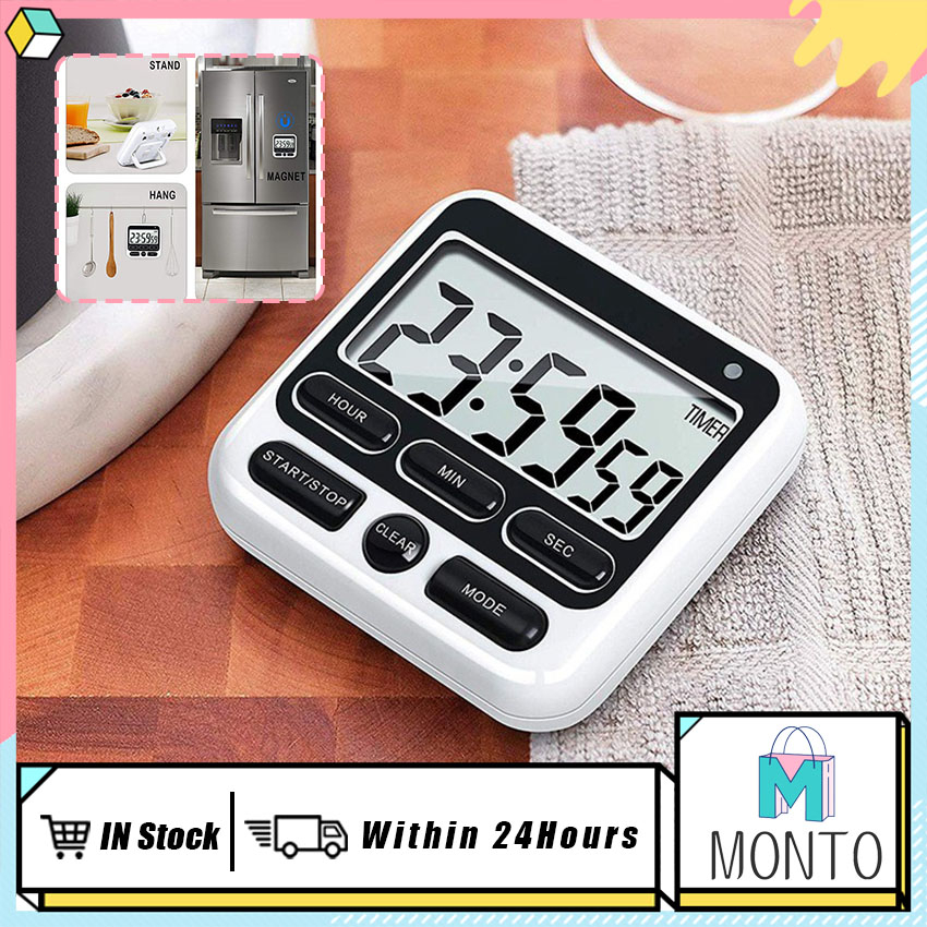 Digital Screen Kitchen Timer Large Display Digital Timer Memory ...