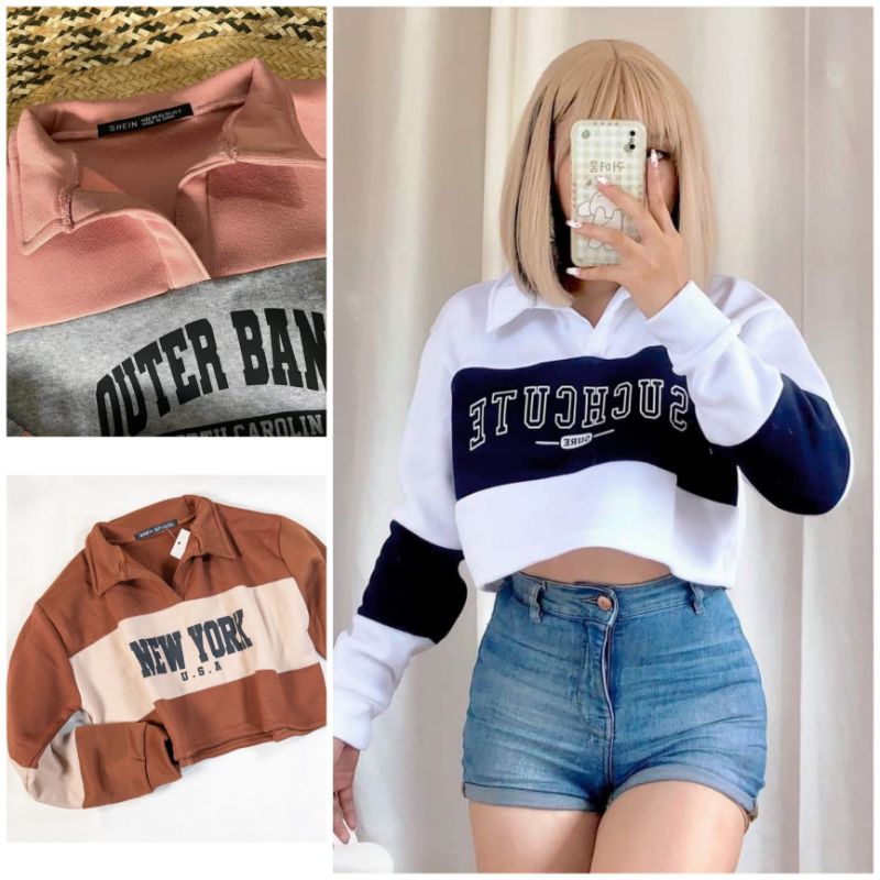 Crop top sale jacket shopee