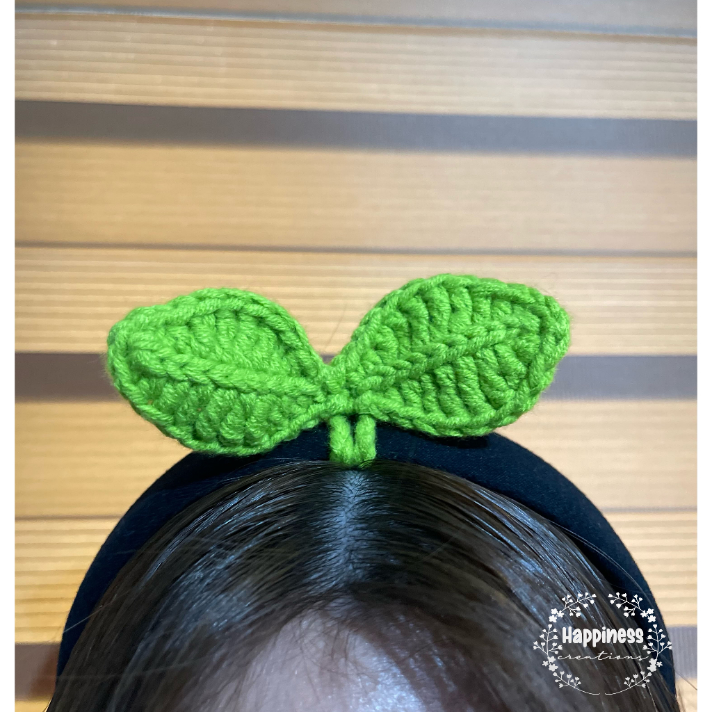 Crochet leaf sprout Handmade Shopee Philippines