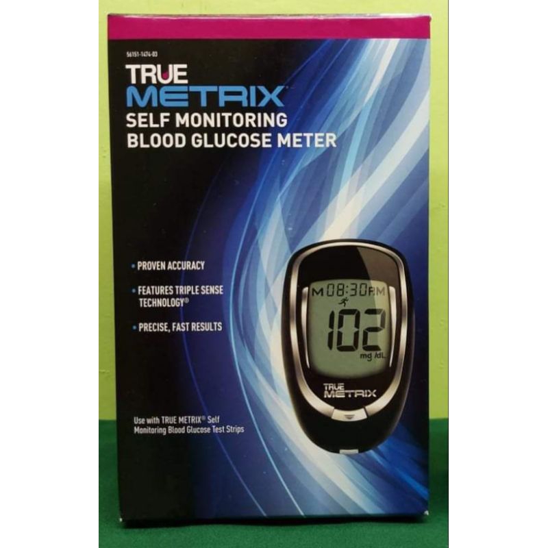 Truemetrix Glucometer Blood Glucose Meter with lancets and lancing ...