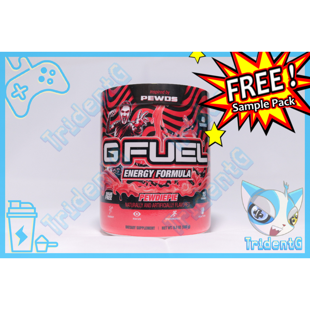 G Fuel PEWDIEPIE Lingonberry Juice 40 servings (280g) gaming Shopee