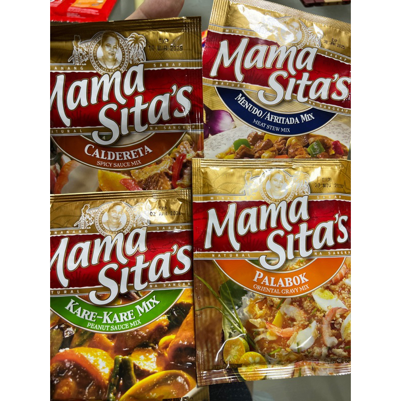 Mama Sita Mixes Caldereta Palabok Menudo/Afritada KareKare 30-57g