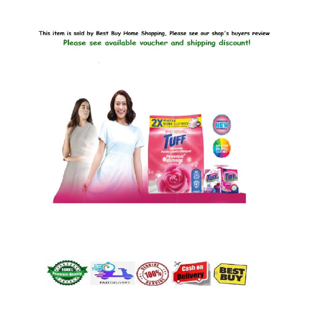 TUFF CONCENTRATED Powder Laundry Detergent Power Max Whitening Shopee