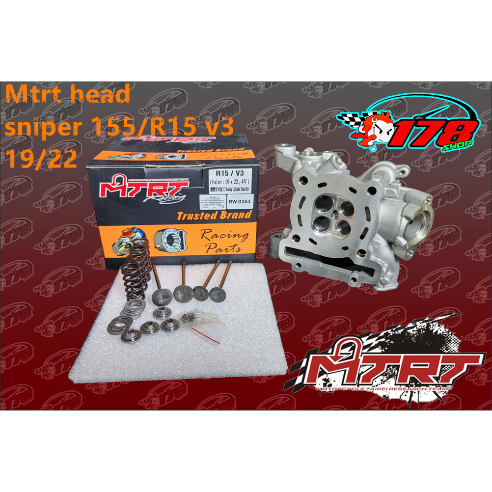 MTRT yamaha sniper 155/r15 v3 big valve head 19/22 | Shopee Philippines