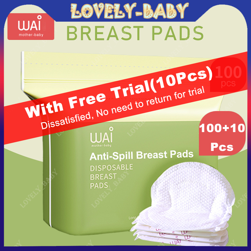 110Pcs】WAI Anti-Spill Breast Pads Disposable Ultra Thin Breathable  maternity pads Soft Nursing Pads