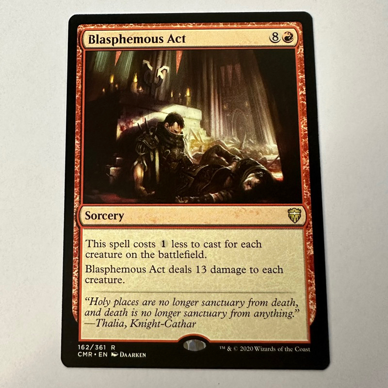 BLASPHEMOUS ACT | CMR COMMANDER LEGENDS | RED | MTG MAGIC THE GATHERING |  Shopee Philippines